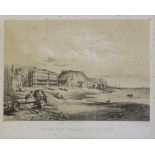 2 mid-19th century lithographs, scenes in Hastings and St Leonards, published 1854, framed (2)