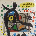 Joan Miro, original Exhibition poster for Galerie Maeght, 26" x 19", unframed