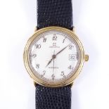 A Vintage Zenith Automatic wristwatch, stainless steel and gold plated case with cream dial,