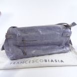 A Francesco Biasia lilac handbag, with dust bag