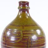 A Winchcombe Pottery cider bottle, by Ray Finch, height 34cm