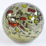 Steuben USA, rare hand made Art glass paperweight, circa 1980, signed to the base, height 7cm