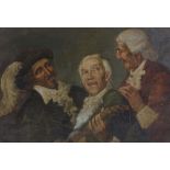 19th / 20th century Italian School, oil on board, 3 musicians, unsigned, 11" x 15", framed