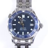 A gent's Omega Seamaster Professional mid-size wrist watch, stainless steel case with luminous