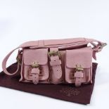 A Mulberry pink leather handbag, with dust bag