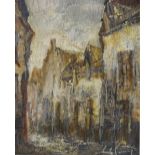 Emil Lammers, 2 oils on canvas, impressionist Continental scenes, framed (2)