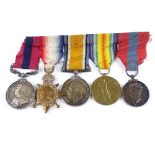 A DCM group of 5 First War Service medals to 275348 Sgt S Spencer 1/6 Essex R-TF, including the