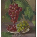 Gerald Norden (1912-2000), oil on board, grapes, 12" x 11", framed