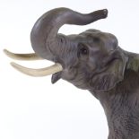 A Beswick Pottery bull elephant, height 30cm, length 35cm