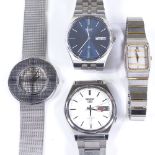 4 Vintage Seiko wristwatches, including Seiko 5 Automatic wristwatch, all working order (4)