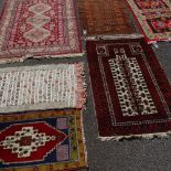6 various Persian wool rugs