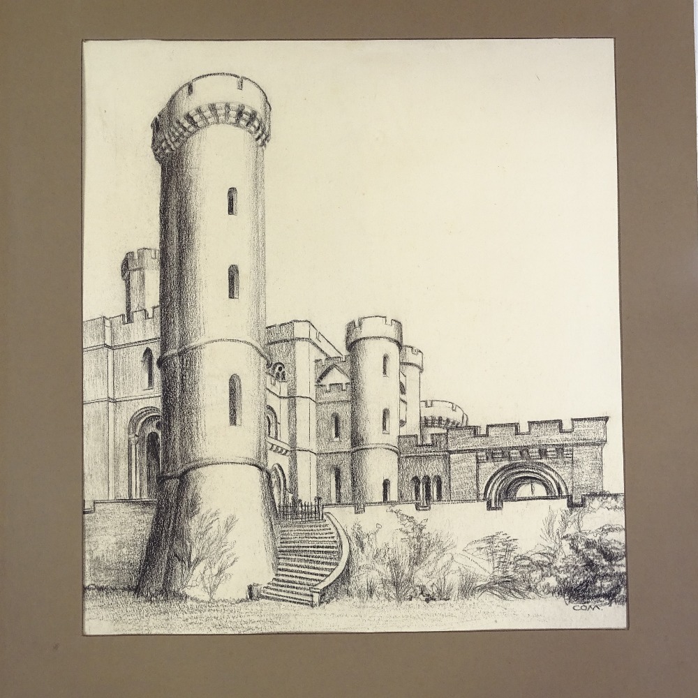 Catherine Moody, group of ink and charcoal architectural drawings, unframed (4) - Image 2 of 4