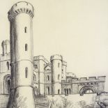 Catherine Moody, group of ink and charcoal architectural drawings, unframed (4)