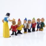 A set of die cast Snow White and the Seven Dwarfs