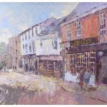 Audrey Blake, oil on board, Abbeygate Street Bury St Edmonds, 24" x 36", framed