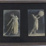 A pair of original Studio photographs of Ruby Ginner, signed and dated 1925, mounted in single frame