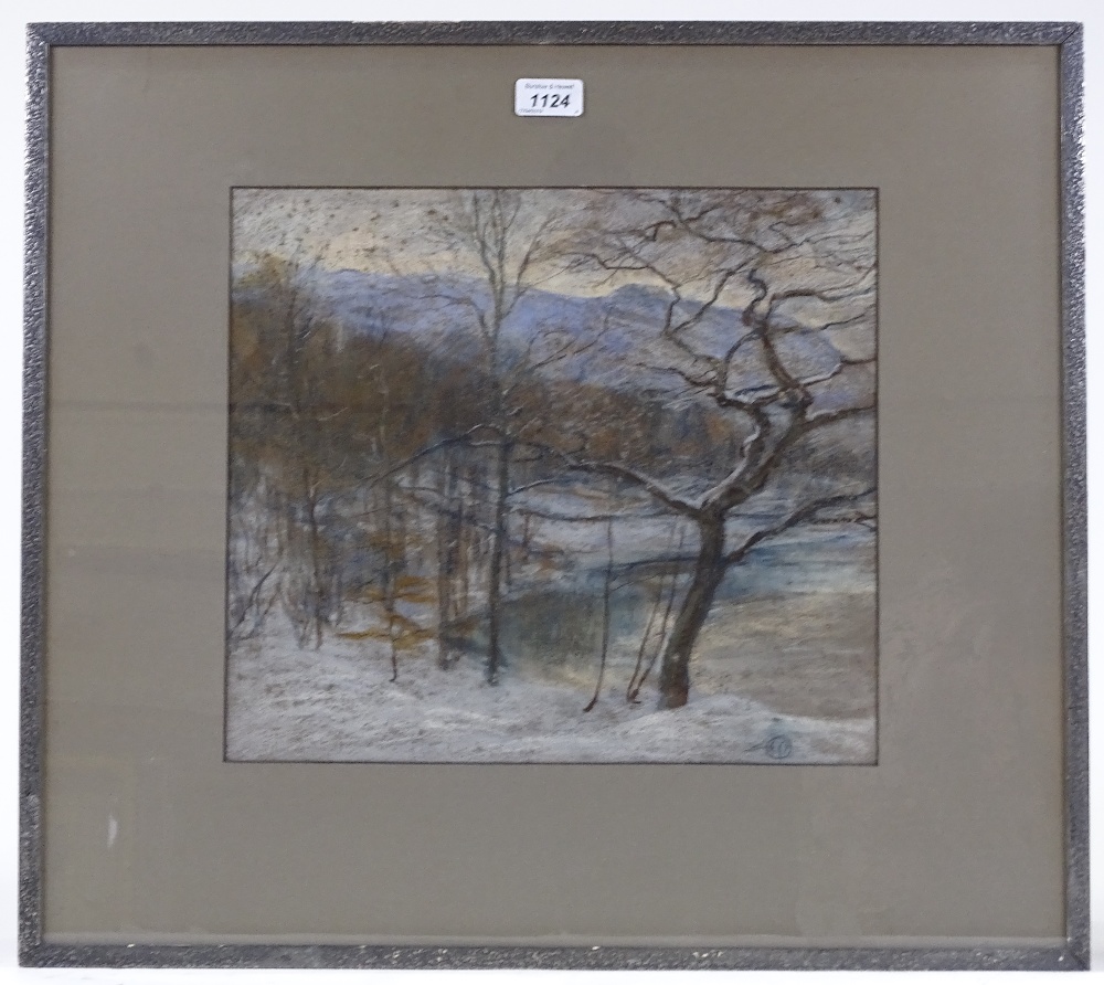 Mary Yates, coloured pastels, woodland scene, signed with monogram, 13" x 14.5", framed - Image 2 of 4