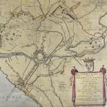 Ian Baptiste Gaston, hand coloured map of North France dated 1644, 16" x 20", unframed