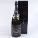 A 1975 magnum bottle of Pol Roger Cuvee Sir Winston Churchill Champagne, boxed