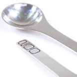 A pair of Georg Jensen Danish sterling silver spoons, commemorating the bicentennial of the American