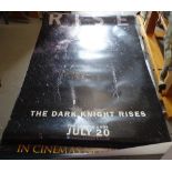 3 large cinema advertising posters, Twilight, Batman, another, and 2 smaller posters