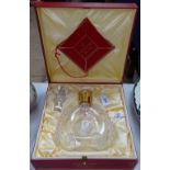 A boxed Louis XIII Rene Martin bottle and stopper by Baccarat