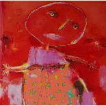 Jose Antonio Diazdel (born 1954), oil on board, Maria Trinidad Sanchez, 1997, 22" x 18", framed