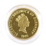 A Queen Elizabeth 1995 Guernsey Â£25 coin