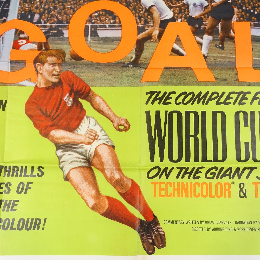 Goal! - 1966 World Cup film - British quad, 30" x 40", unframed - Image 4 of 5