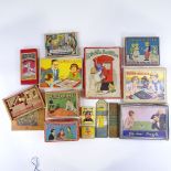 A quantity of Vintage children's games and puzzles