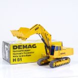 A boxed West German 1;50 scale diecast model Demag H51 hydraulic excavator by NZG