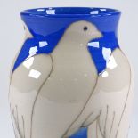 Dennis Chinaworks, dove vase, designed by Sally Tuffin, no. 35, 2001, height 21cm