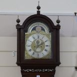 An early 19th century mahogany 8-day longcase clock, ornate brass dial signed William Parr of