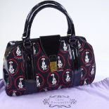 A Lulu Guinness Dalmatian design handbag, with dust bag