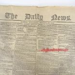 Charles Dickens, The Daily News Number One, London (William Bradbury) Wednesday 21st January 1846,