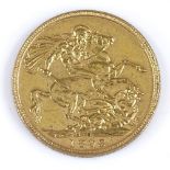 A Victoria 1893 Australian gold sovereign, Sydney Mint marks