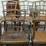 A set of 5 Thonet A562 lattice back chairs, designed by Josef Hoffman, circa 1910, with original