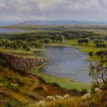 W Edingburgh, oil on canvas, extensive Highland landscape, inscribed on stretcher, 20" x 30", framed
