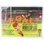 Goal! - 1966 World Cup film - British quad, 30" x 40", unframed