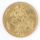 An Edward VII 1909 gold sovereign