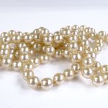 A single strand of cultured pearls, length 27"