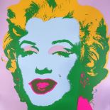 After Andy Warhol, Sunday B morning silk screen, Marilyn Monroe, 36" x 36", unframed