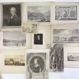 A collection of 18th and 19th century engravings, various artists