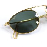 Ray Ban gold framed sunglasses