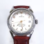 An Eterna 1948 style Eterna-matic Chronometer automatic wristwatch, stainless steel case, with 25