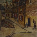 Rose Henriques (1877 - 1972), 2 Second War Period oils on board, London street scenes, Webbs Place