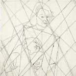 Marie Vorobieff Marevina (1892 - 1984), cubist sketch, mother and child, after Chaim Soutine,