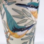 Dennis Chinaworks, kingfisher vase, designed by Sally Tuffin, no. 6/30, 2004, height 16cm