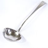 An Old English pattern silver ladle, by John Lambe, hallmarks London 1781, length 32cm, 5.6oz