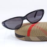 Burberry lady's sunglasses, original Burberry patterned case